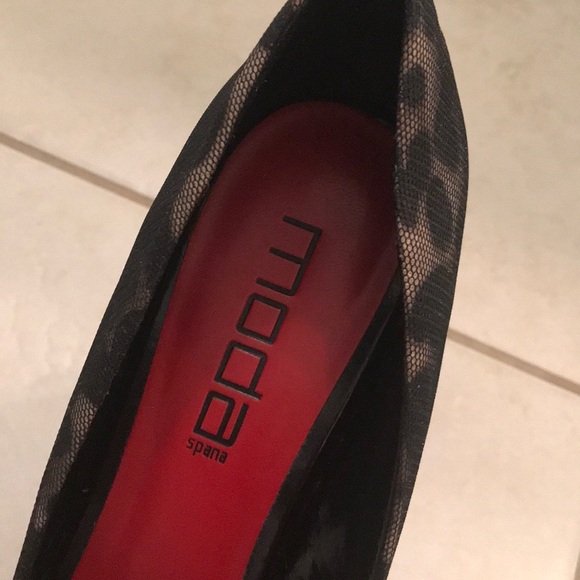 Moda Spana Plebe Peep Toes Pumps - Picture 4 of 4